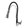 Alfi Brand Polished Chrome Kitchen Faucet with Black Rubber Stem ABKF3001-PC